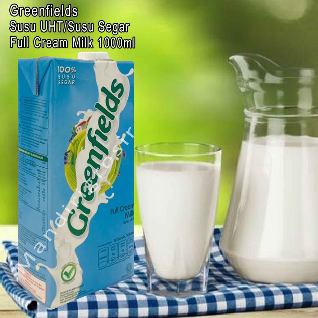 Susu UHT Susu Segar * Susu GreenFields *  Susu Sehat * 1000ml * 200ml