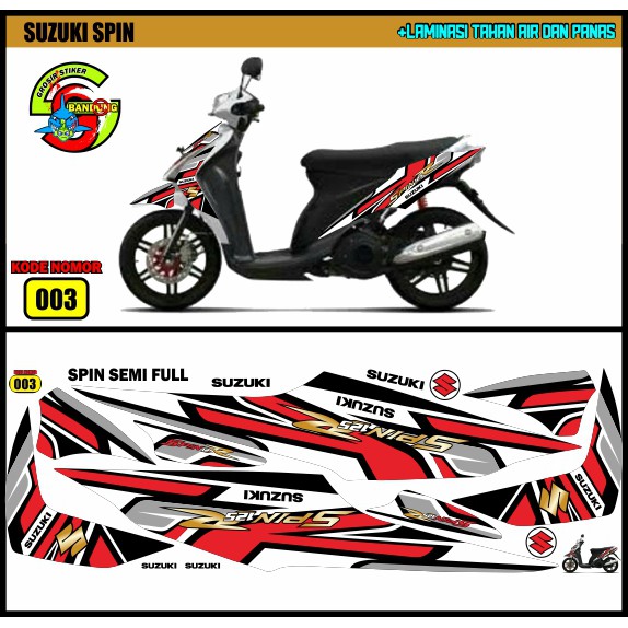 STRIPING VARIASI SUZUKI SPIN