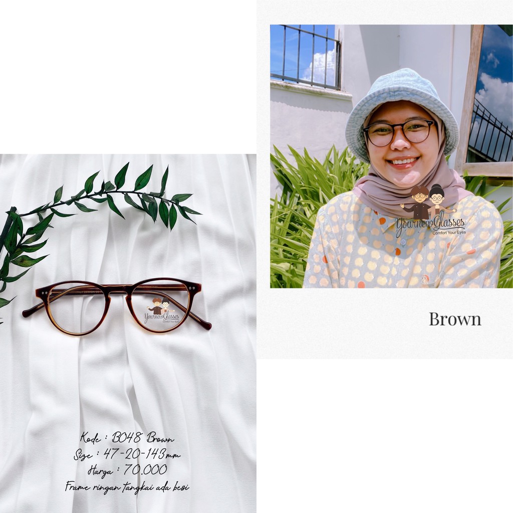 Frame Kacamata Ringan B048 Bisa di ganti lensa Antiradiasi Blueray Photocromic Bluecromic