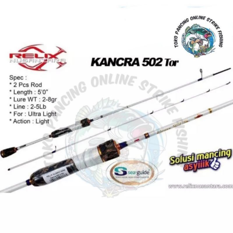 Joran Relix Kancra Tor 502 Line 2-5 LB Bonus packing pipa pvc