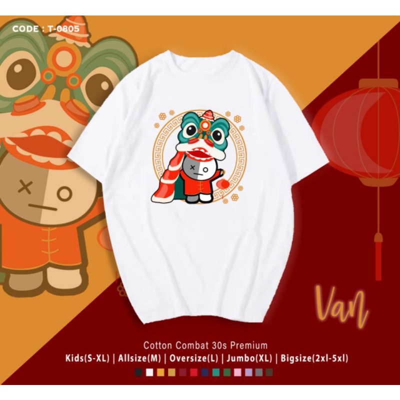 KAOS IMLEK BT21 VAN BARONGSAI/KAOS EDISI IMLEK B T S