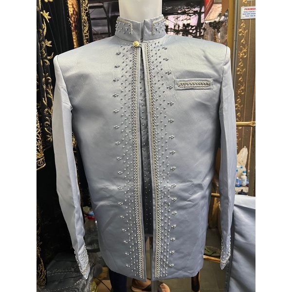 basofi silver/beskap pengantin sunda silver