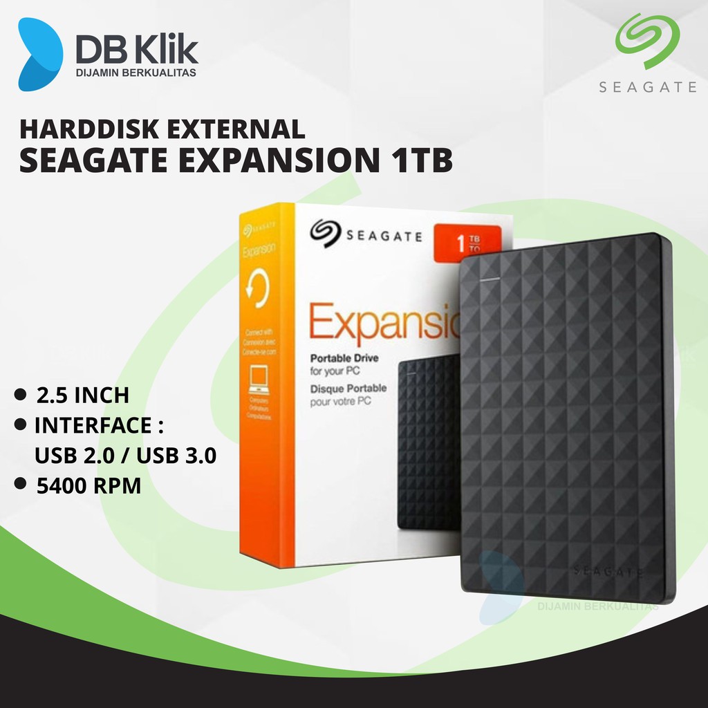 Harddisk External Seagate Expansion 1TB 2.5 Inch