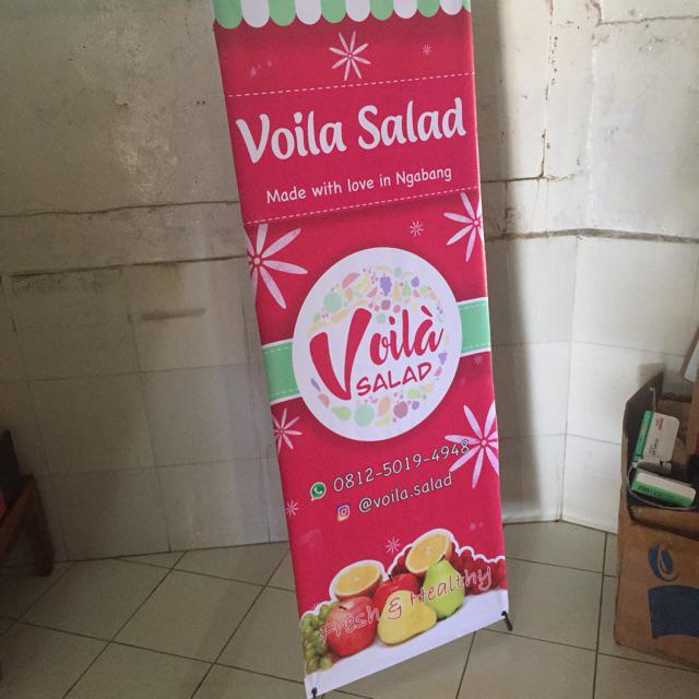 X Banner Salad Buah Desain Banner Kekinian