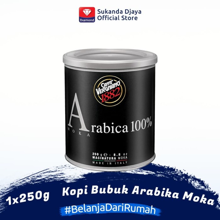 

Caffe Vergnano Kopi Bubuk Arabika Moka Ground Coffee Moka