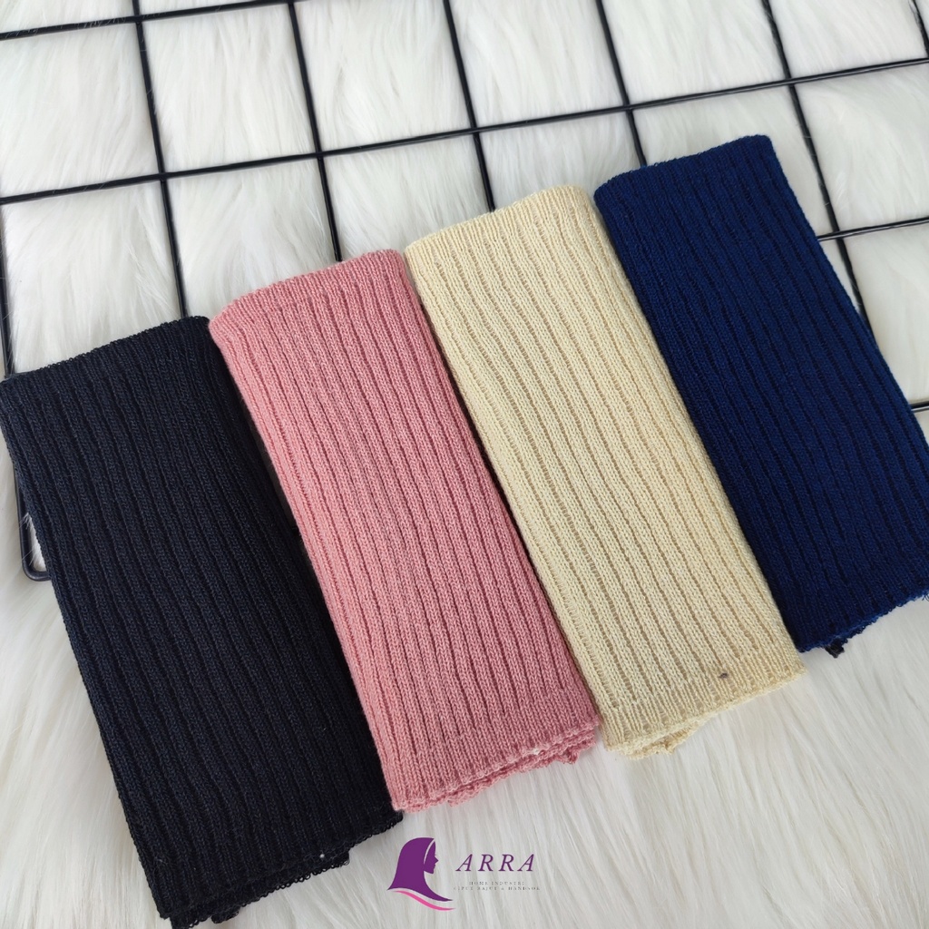 CIPUT RAJUT / Inner Bandana Rajut Polos Premium Daleman Kerudung Anti Budeg