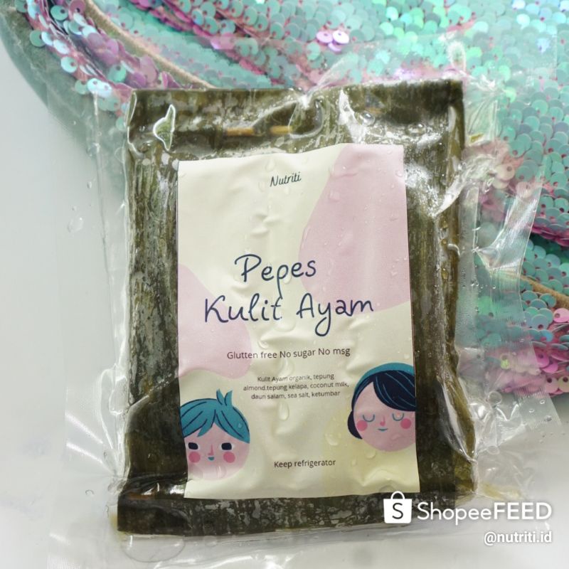 

PEPES KULIT AYAM ORGANIK - menu gaps & BB booster / makanan bayi & balita / cocok untuk MPASI 6 bulan/ makanan organik, frozen food dan home made