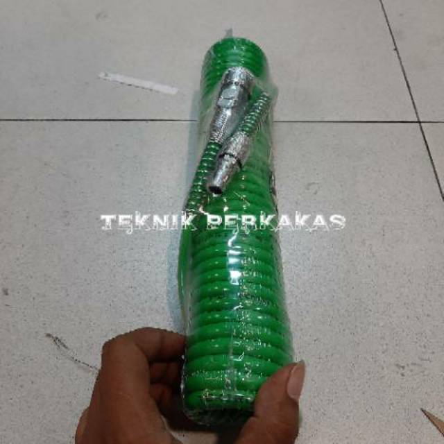 TEKIRO RECOIL SELANG ANGIN KOMPRESOR 6 METER / SELANG KOMPRESOR 6 M / SELANG COMPRESSOR 6 METER