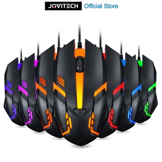 【COD】Jovitech Mouse Gaming Wired Black Mouse Game RGB Colorful 7 LED light Mouse kabel- MG05