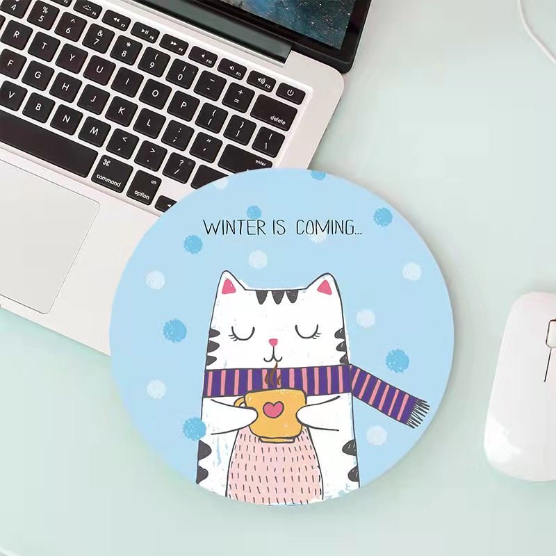 Mouse/Mouse wireless/Mouse AVAN/Set mouse dan alas mouse nirkabel-mousepad cat