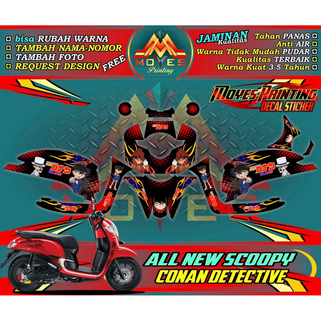 stiker motor scopy full body decal stiker motor scopy new full body stiker scopy new_CONAN DETECTIVE