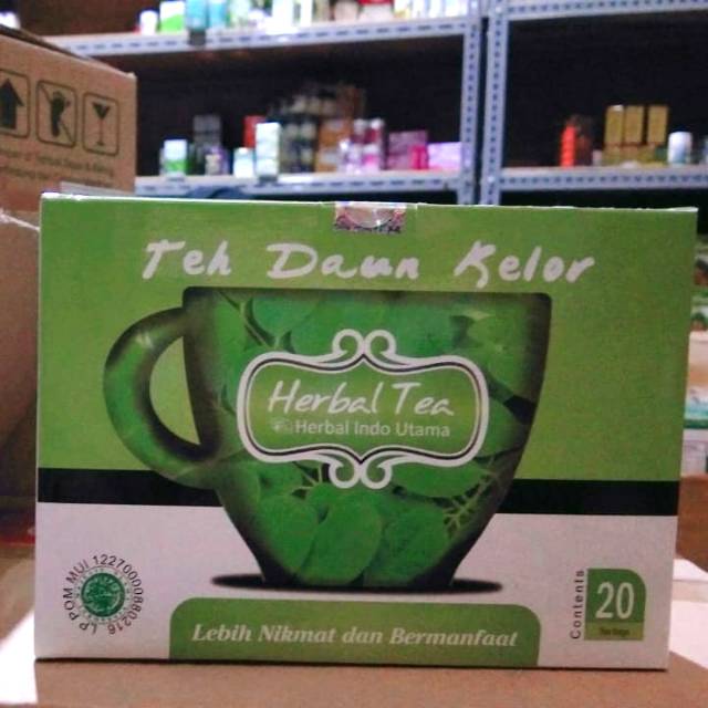 

Teh daun kelor herbal indo utama 20 kantong