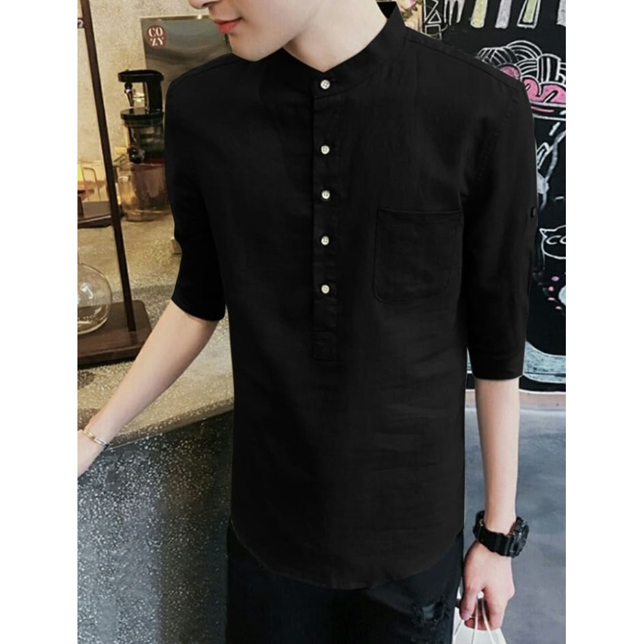 Baju Koko RIZKY SC pria katun Modern Dewasa Fashion Muslim Murah Fashion Pria W9D7 Busana