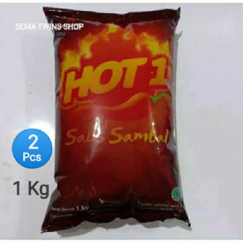 

2 PCS - Saus Sambal HOT1 1kg - Saos HOT 1 1 kg