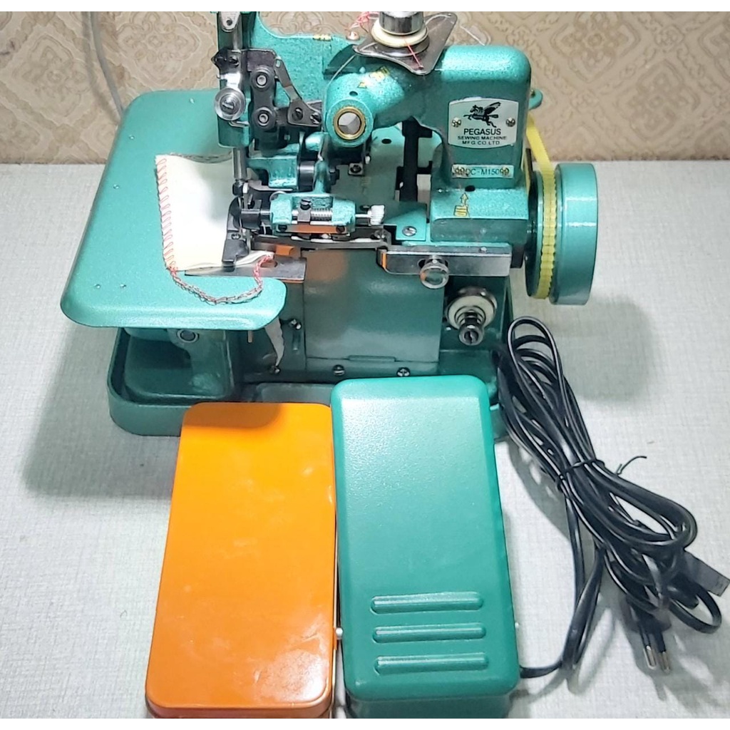 mesin obras benang tiga model merk pegasus dc M150 paket included dengan dynamo