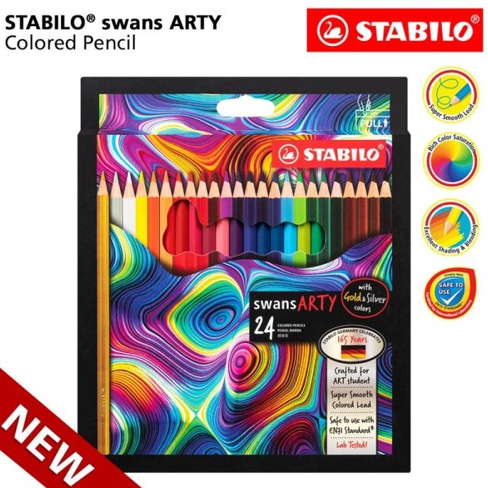 

Pensil Warna Stabilo Swans Arty 24 Warna