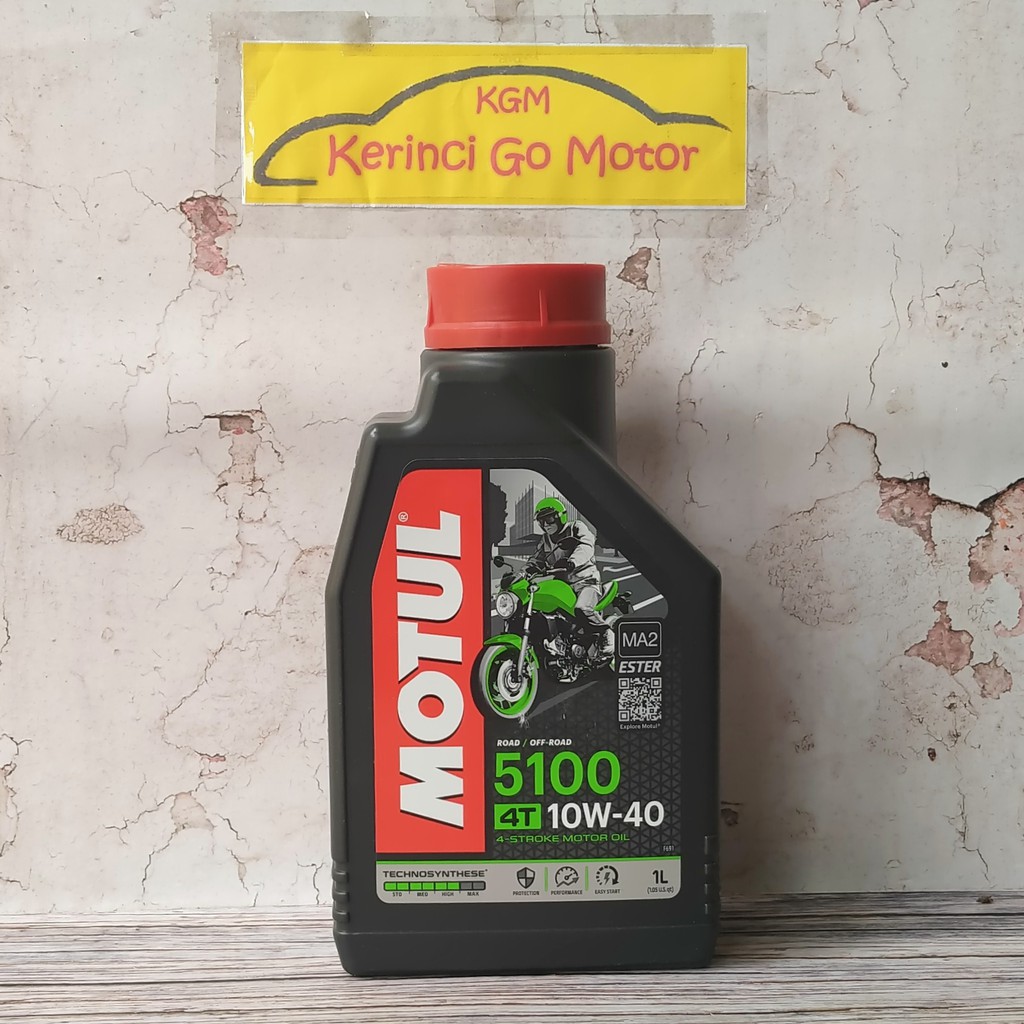 OLI MOTUL 5100 4T 10W-40 1L - OLI MOTOR MOTUL 4T 5100 10W40 ESTER