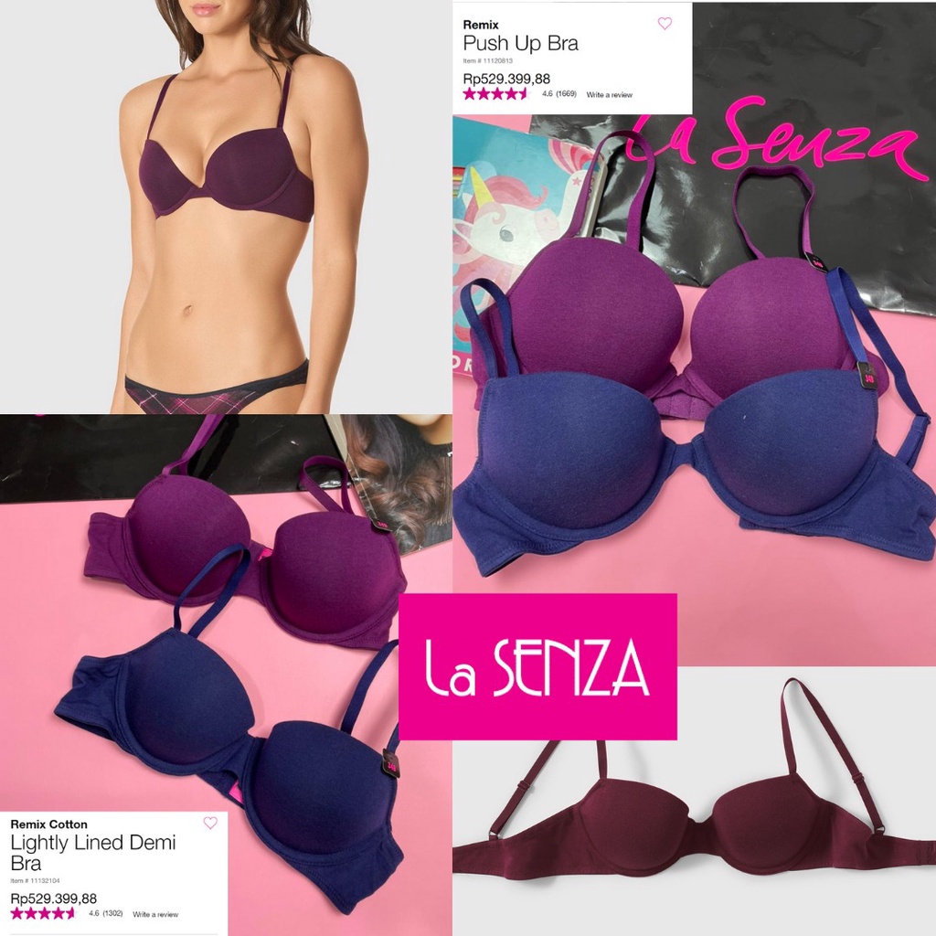[LA S*NZA] BRANDED BRA COTTON POLOS REMIX SERIES  BH wanita sexy //sisa ekspor