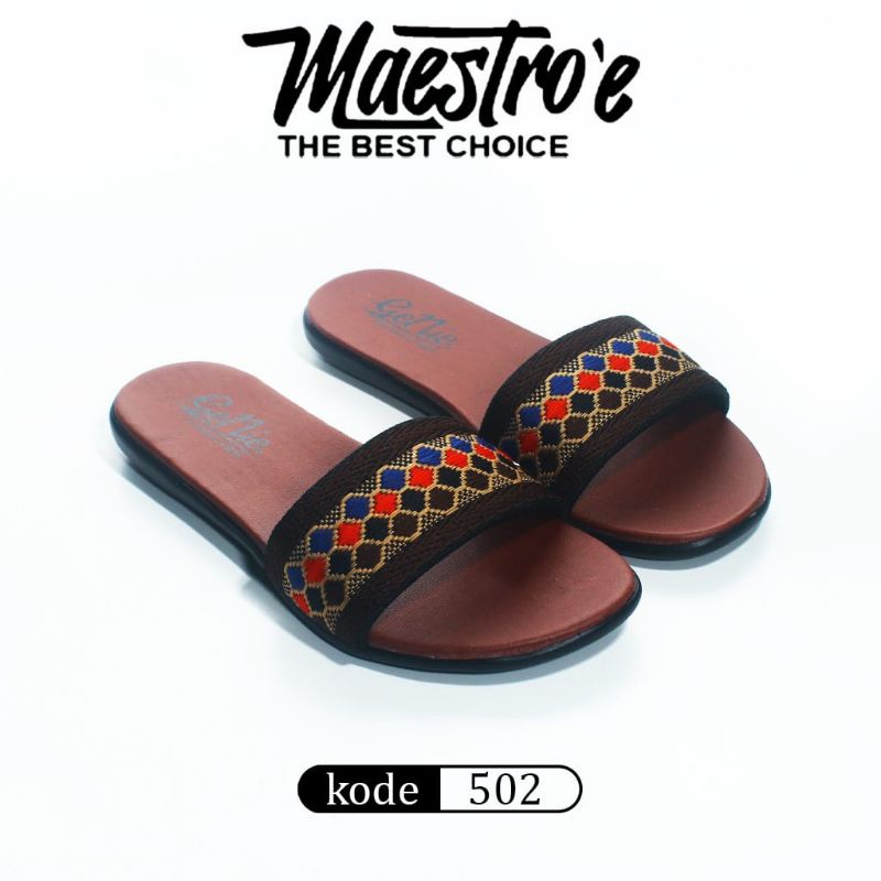 Sandal Slide Wanita Terbaru Maestro'e / Sandal Perempuan / sandal japit wanita