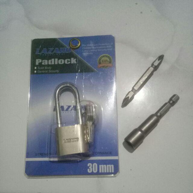Mata Bor Obeng Angin Magnet Sekrup Gyspum +/+ Screwdriver Bit Lazaro Ph2xl65mm