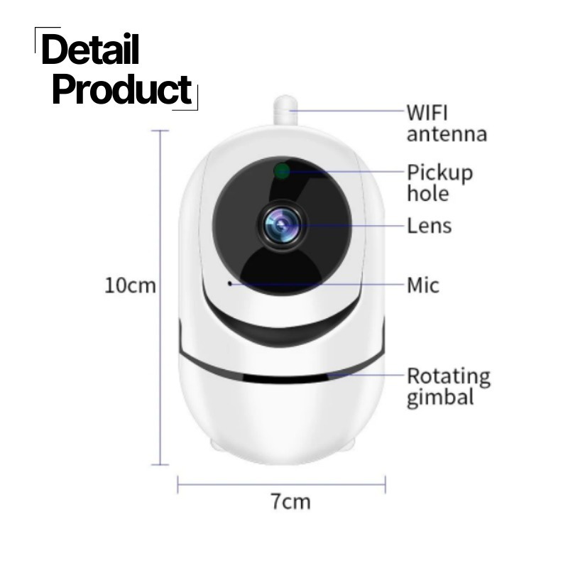 Smart CCTV wifi cctv wireless ip camera v380 360 kamera cctv baby monitoring Kamera CCTV