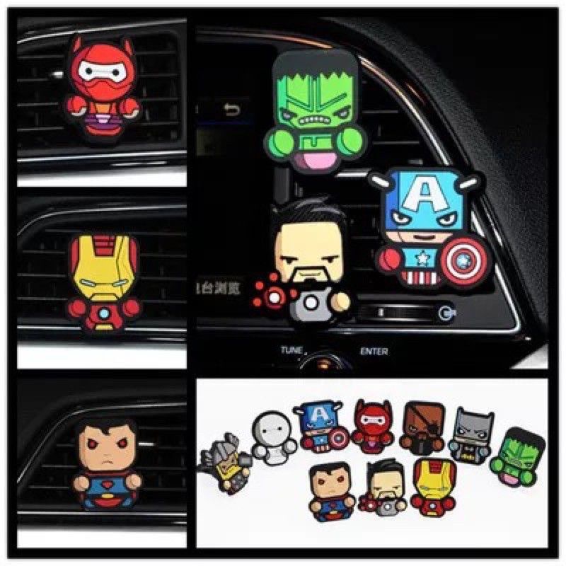 Aksesoris Pewangi Parfum Klip AC Mobil Airfreshener 0Aksesoris Pewangi Parfum Klip AC Mobil Airfreshener superman hook