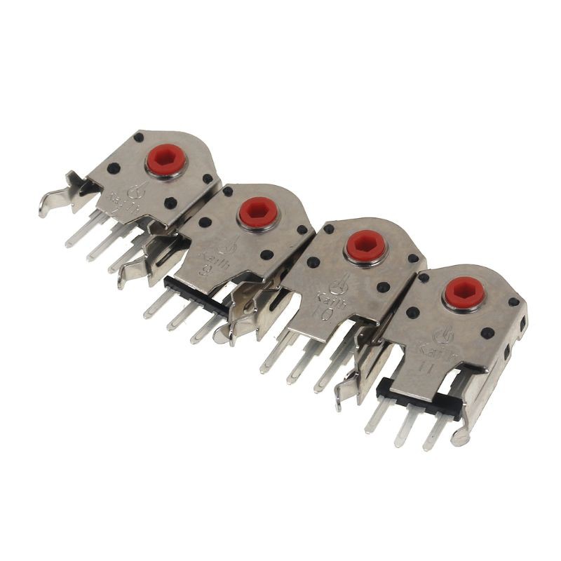 5pcs Kailh Encoder Decoder Mouse Warna Merah Ukuran 7mm / 9mm / 10mm / 11mm Untuk Logitech Razer