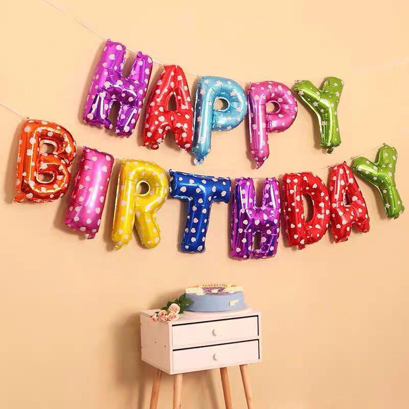 Balon Foil HAPPY BIRTHDAY SET