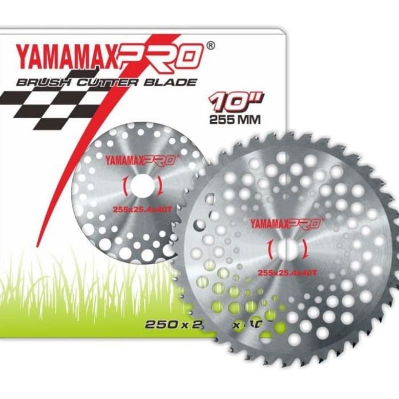 YAMAMAX Mata Pisau Potong rumput bulat 10 inch x 40T