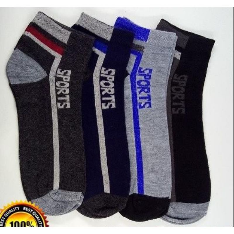 3 PASANG KAOS KAKI PENDEK SEMATAKAKI/MK SPORT MOTIF DEWASA PRIA/WANITA (RANDOM)