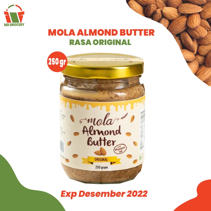 

SELAI- MOLA ALMOND BUTTER ORIGINAL ASIN - 250 GR -SELAI.