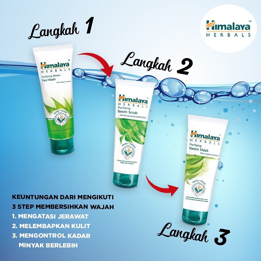 (INEED) Himalaya Purifying Neem Mask 100ml | 50ml / Masker HImalaya / Masker Wajah / Skin Care / Face Mask