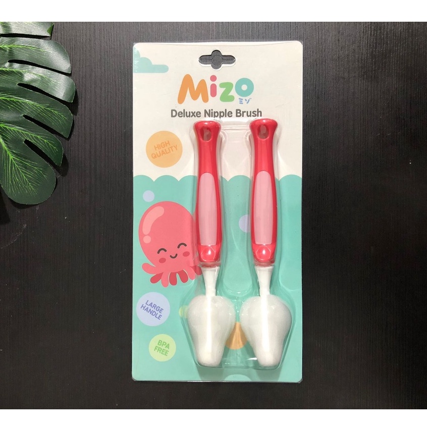 Mizo Bottle Nipple brush sponge SIKAT BOTOL busa / Deluxe Nipple Brush / Straw Brush Cleaning Set