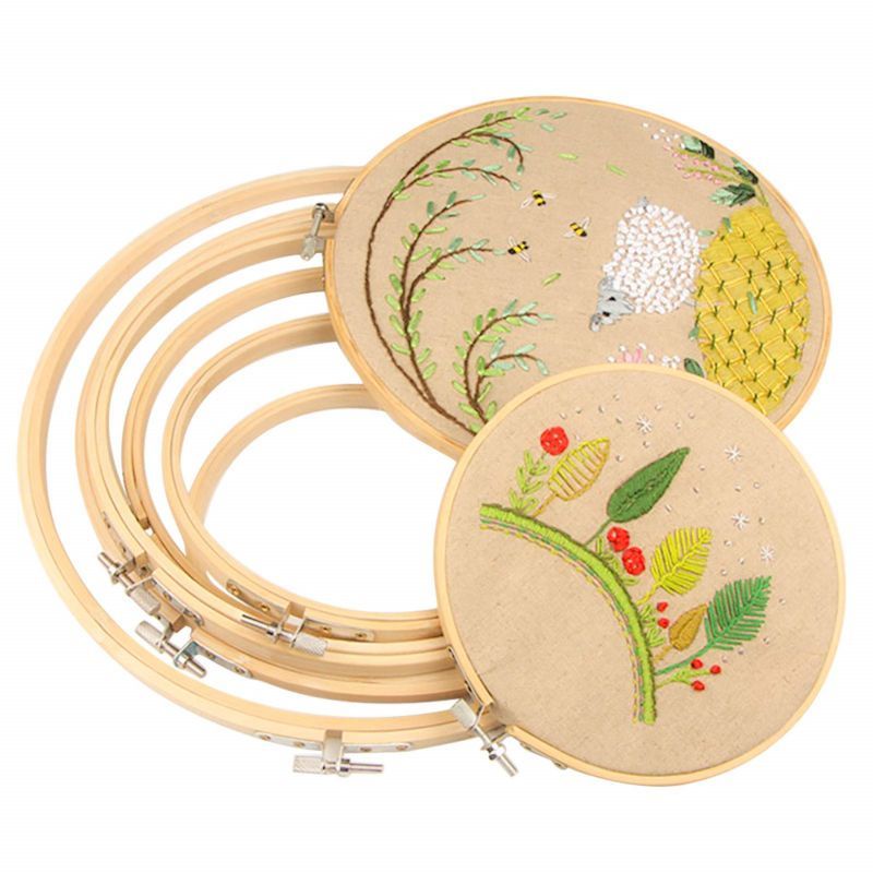 Embroidery Bamboo Hoop/Alat Pemindangan Benang Sulam/Alat Sulam Hoop Bambu/midangan sulam