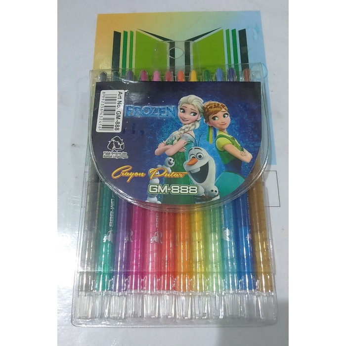 

GM 888 Crayon Putar 12 Warna