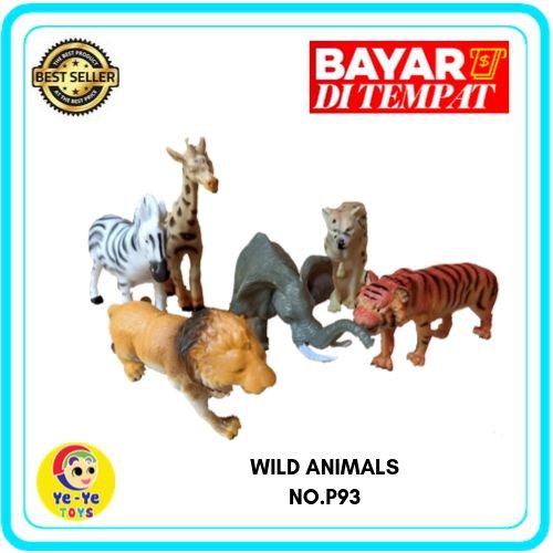 Mainan Hewan Karet Wild Animals