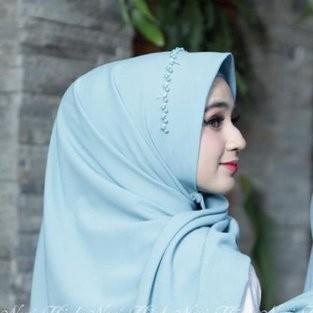 KERUDUNG SEGI EMPAT BELLA SQUARE PAYET/ JILBAB PAYET BELLA SQUARE BAHAN POLLYCOTTON/ HIJAB PAYET-BABY BLUE