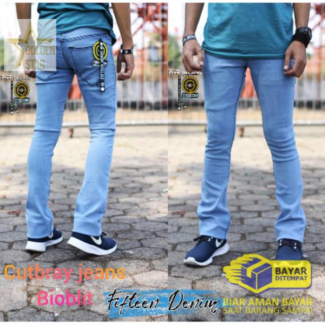 Fifteen denim celana jeans cutbray bioblit fifteen denim