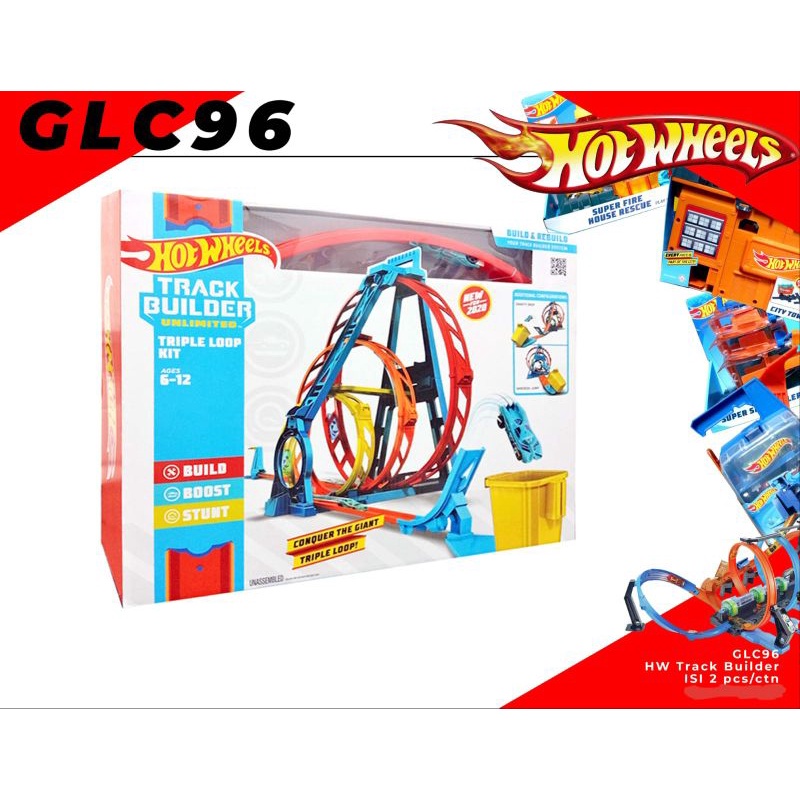 Hot Wheels Track Builder Unlimited Triple Loop Kit