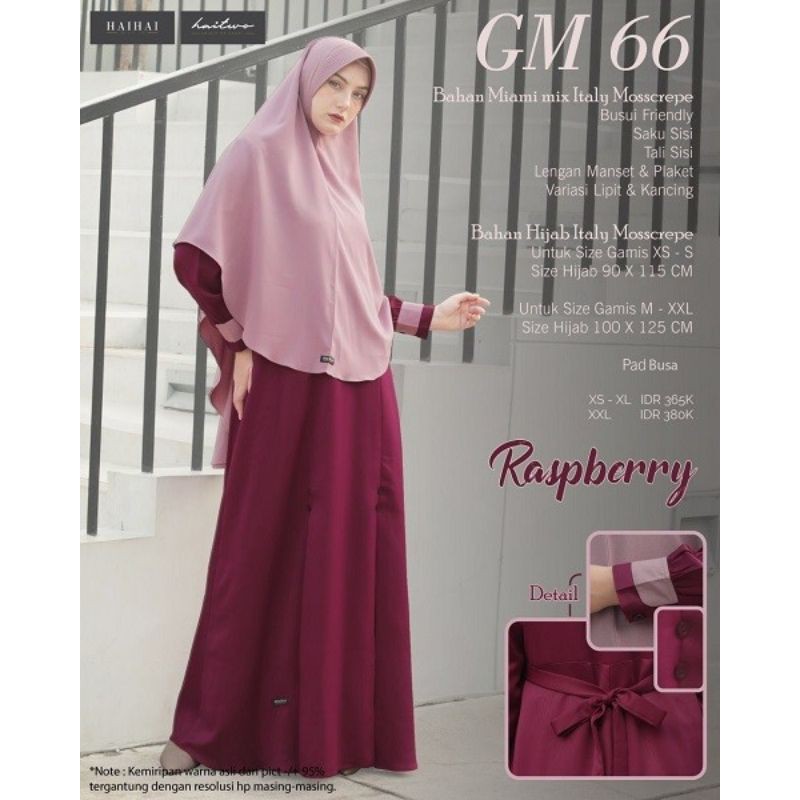 BISA COD - Gamis Haitwo GM 066 / HAIHAI Fashion Muslim