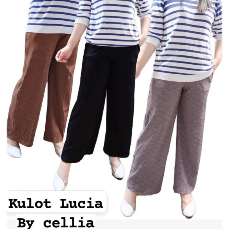 celana slim/celana daily/celana strech Lucia pants/kulot lucia muat sampai BB 80-85kg