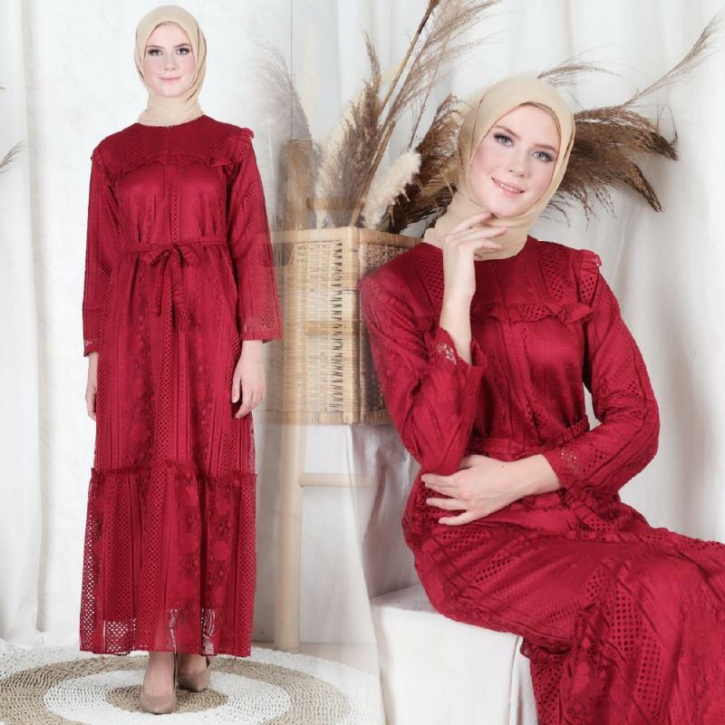 SHABBY DRESS MAROON / SHABBY MAXI SHABBY