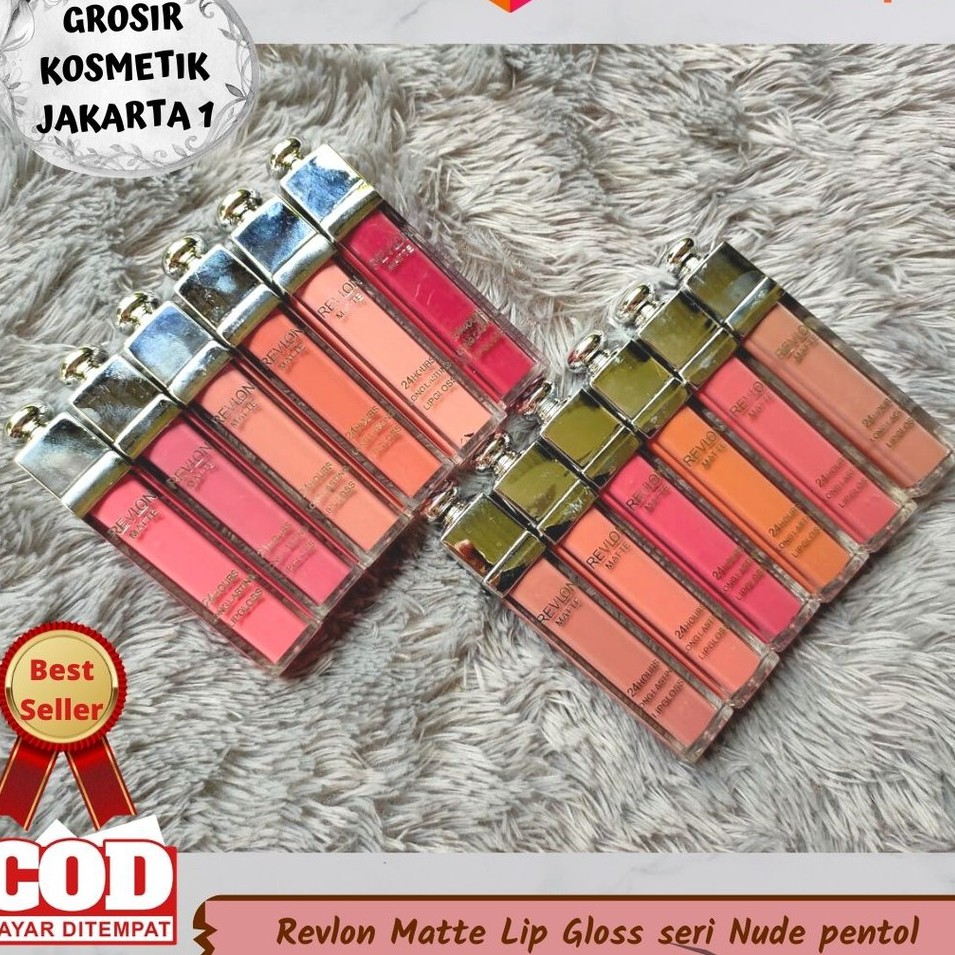 REVLON Matte Lip Gloss Seri Nude pentol - Lip stick cair Revlon lip gloss Matte - Lip Cream Revlon