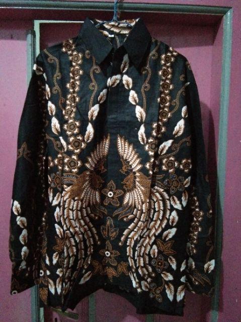 Kemeja Batik Pria M L Xl Manuk Rante