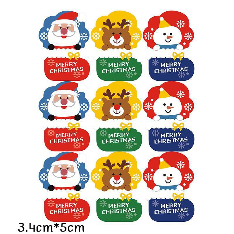 STICKER NATAL CHRISTMAS LUCU CUTE CHRISTMAS STICKER