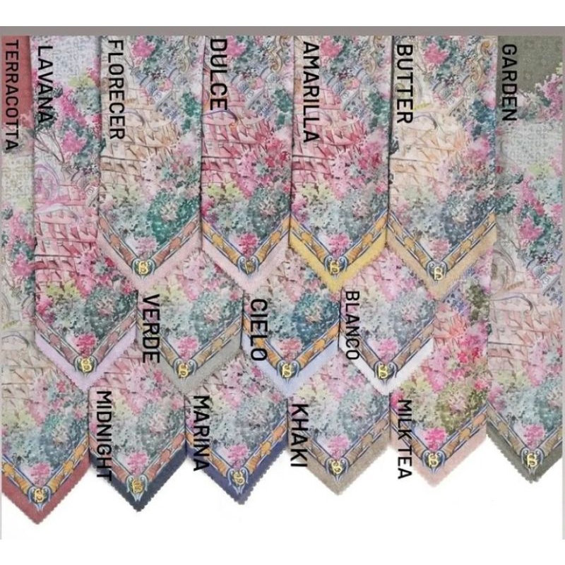 Sevilla Series Button Scarves amarilla Ready Amarilla & Blanco