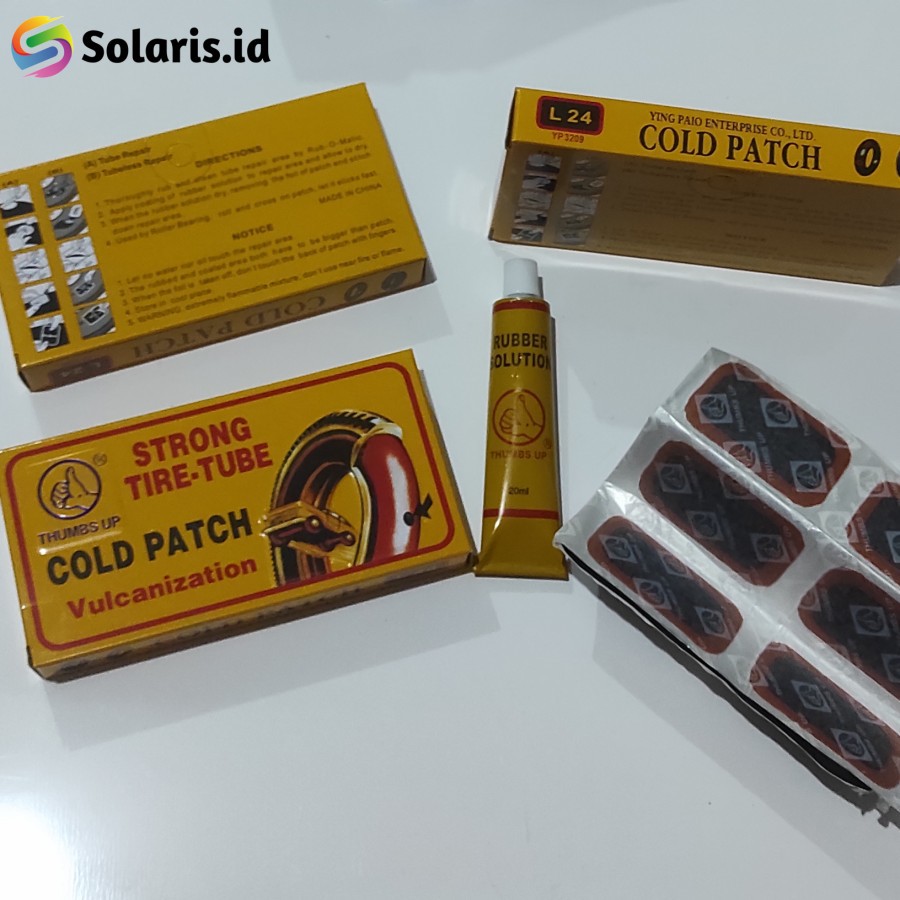 Cold Patch TipTop Alat Tambal Ban Jempol L 24 pcs Original