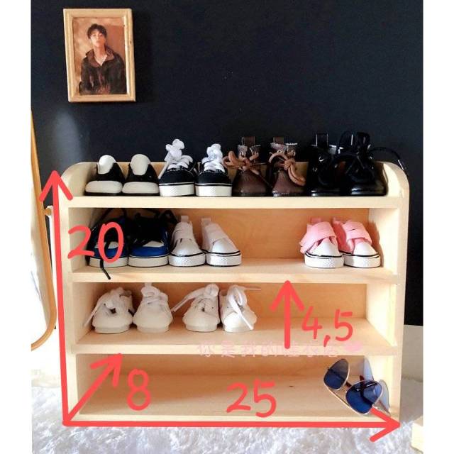 [PRE ORDER]Rak sepatu / lemari sepatu untuk doll KPOP