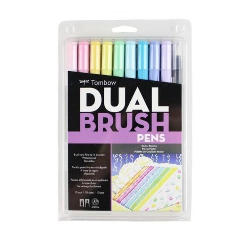 

Tombow Dual Brush Pen ABT Pastel Pallette Set 10