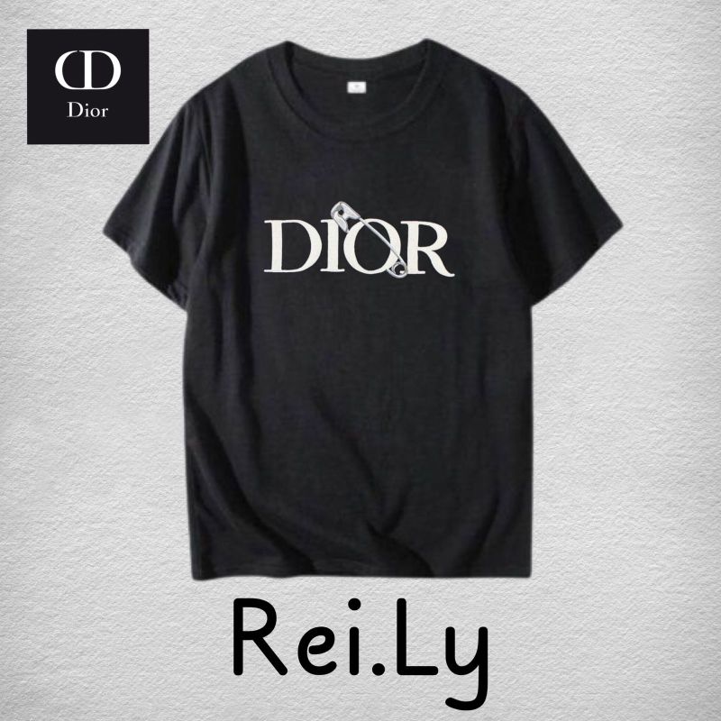 KAOS T-SHIRT DIOR - Baju Simple Mewah Elegant Kekinian Original / HITAM / DEWASA / PRIA / ROCK / WAN